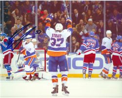 Autographed BRIAN STRAIT 8X10 New York Islanders Photo