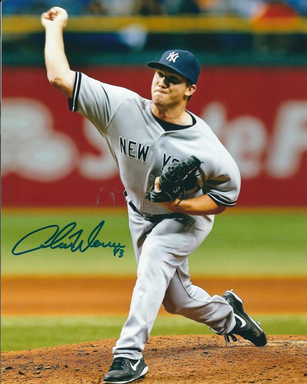 AUTOGRAPHED ADAM WARREN 8X10 NEW YORK YANKEES photo