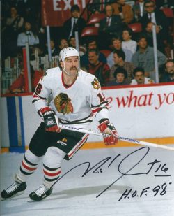 Autographed MICHEL GOULET 8X10 Chicago Blackhawks Photo