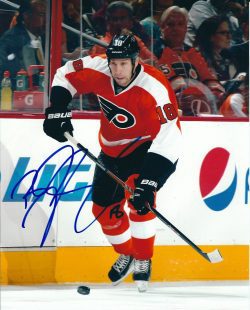 Autographed R.J. UMBERGER 8X10 Philadelphia Flyers Photo