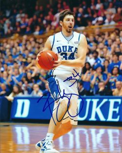 AUTOGRAPHED  Ryan Kelly 8x10 photo Duke Blue Devils