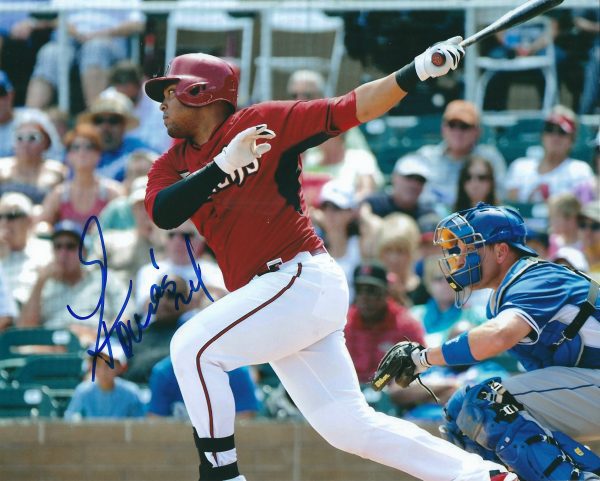 Autographed YASMANY TOMAS 8X10 Arizona Diamondbacks Photo