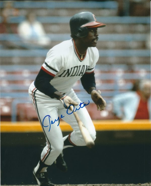 AUTOGRAPHED JORGE ORTA 8X10 Cleveland Indians Photo
