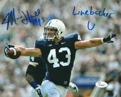 Autographed MIKE HULL 8X10 Penn State Photo JSA