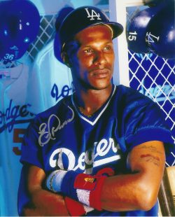 AUTOGRAPHED ERIC DAVIS 8x10 Los Angeles Dodgers photo