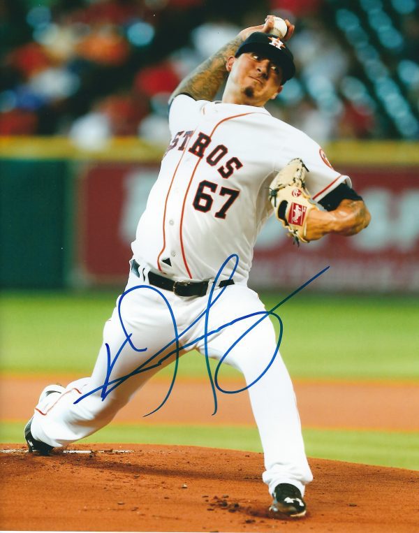 AUTOGRAPHED VINCENT VELASQUEZ 8X10 Houston Astros Photo