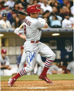 AUTOGRAPHED PETER BOURJOS 8X10 St. Louis Cardinals photo