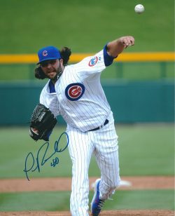 AUTOGRAPHED JAMES RUSSELL 8X10 Chicago Cubs Photo