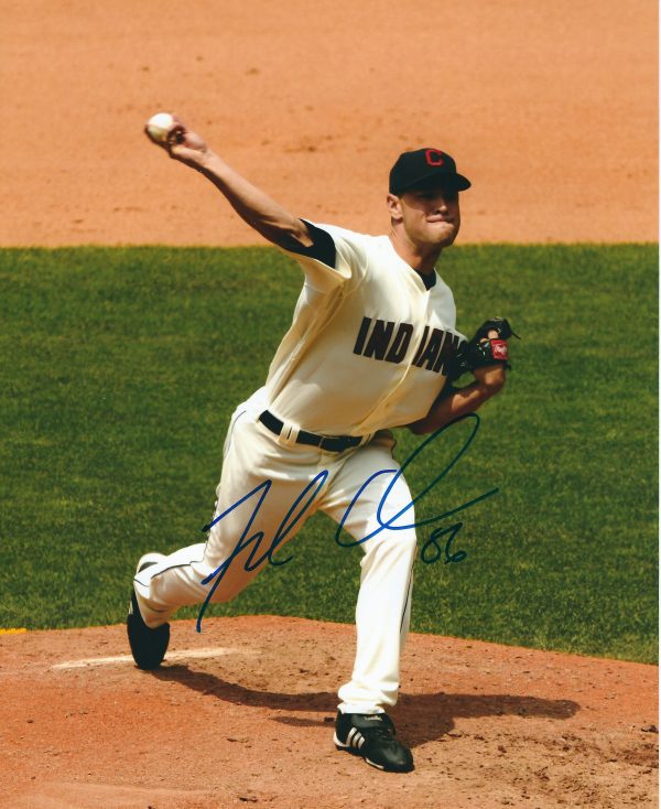 AUTOGRAPHED FRANK HERRMANN 8X10 Cleveland Indians Photo