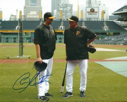 Autographed CHARLIE MORTON 8X10 Pittsburgh Pirates Photo