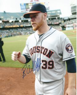 AUTOGRAPHED BRETT OBERHOLTZER 8X10 Houston Astros Photo