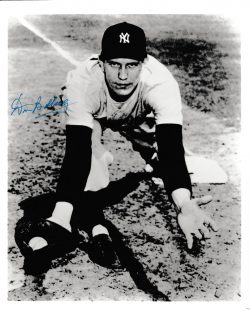 AUTOGRAPHED DON BOLLWEG 8X10 NEW YORK YANKEES photo
