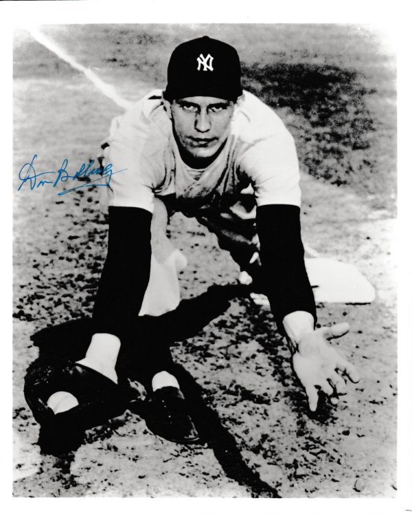 AUTOGRAPHED DON BOLLWEG 8X10 NEW YORK YANKEES photo