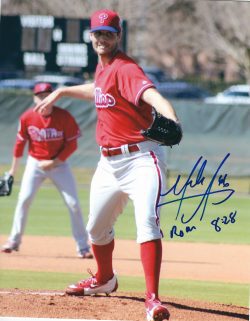 AUTOGRAPHED MARK APPEL 8X10 Philadelphia Phillies Photo