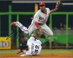 AUTOGRAPHED DARNELL SWEENEY 8X10 Philadelphia Phillies Photo