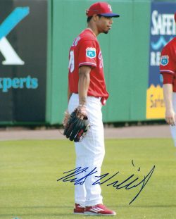 AUTOGRAPHED NICK WILLIAMS 8X10 Philadelphia Phillies Photo