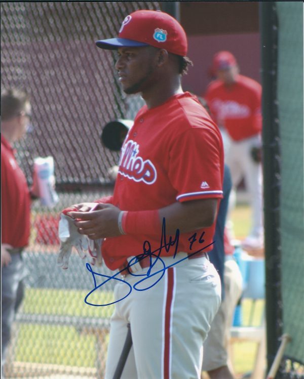 AUTOGRAPHED ANGELYNIS NINA 8X10 Philadelphia Phillies Photo