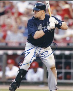 AUTOGRAPHED ERIC HINSKE 8X10 Atlanta Braves photo