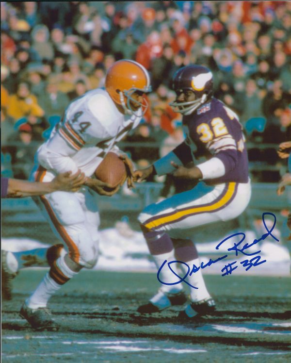 Autographed OSCAR REED 8X10 Minnesota Vikings Photo