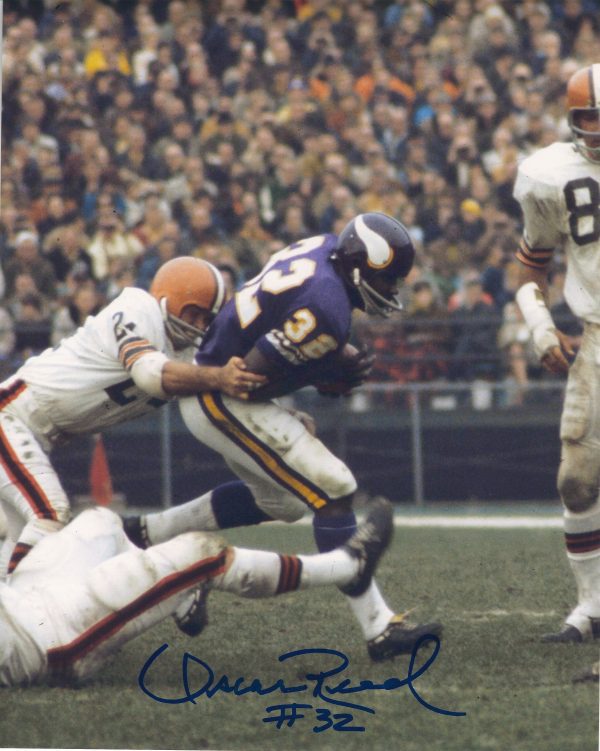 Autographed  OSCAR REED 8X10 Minnesota Vikings Photo