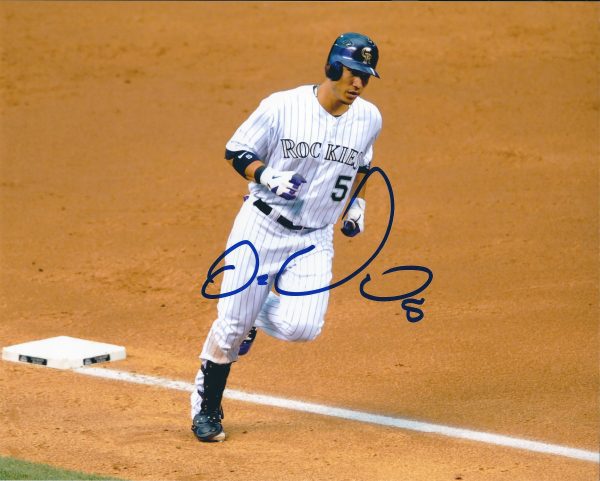 AUTOGRAPHED CARLOS GONZALEZ 8X10 Colorado Rockies Photo