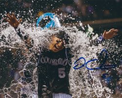 AUTOGRAPHED CARLOS GONZALEZ 8X10 Colorado Rockies Photo