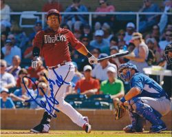 Autographed YASMANY TOMAS 8X10 Arizona Diamondbacks Photo