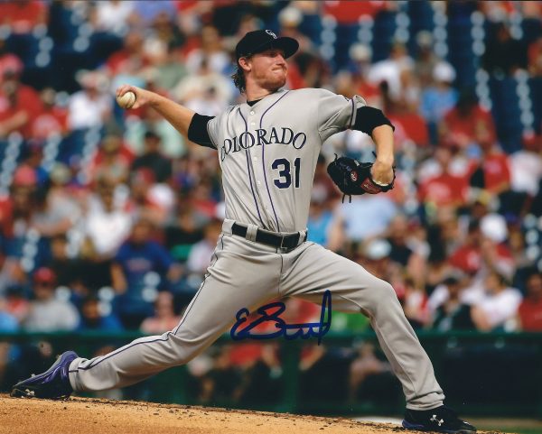 AUTOGRAPHED ED BUTLER 8X10 Colorado Rockies Photo