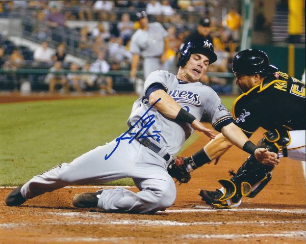 AUTOGRAPHED SCOOTER GENNETT 8X10 Milwaukee Brewers Photo