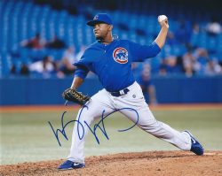 AUTOGRAPHED WESLEY WRIGHT 8X10 Chicago Cubs Photo