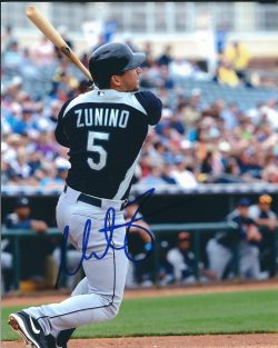 AUTOGRAPHED MIKE ZUNINO 8X10 Seattle Mariners Photo