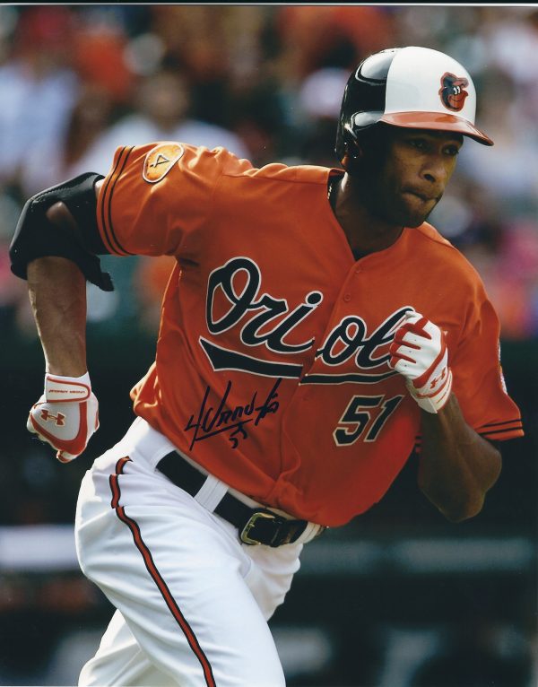 AUTOGRAPHED HENRY URRUTIA 8X10 Baltimore Orioles Photo