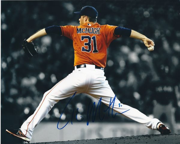 AUTOGRAPHED COLLIN MCHUGH 8X10 Houston Astros Photo