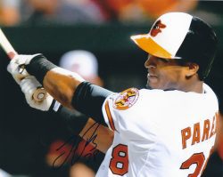 AUTOGRAPHED JIMMY PAREDES 8X10 Baltimore Orioles Photo