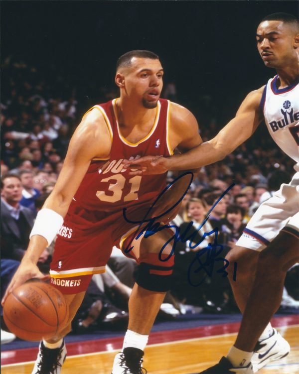 Autographed TRACY MURRAY 8X10 Houston Rockets Photo