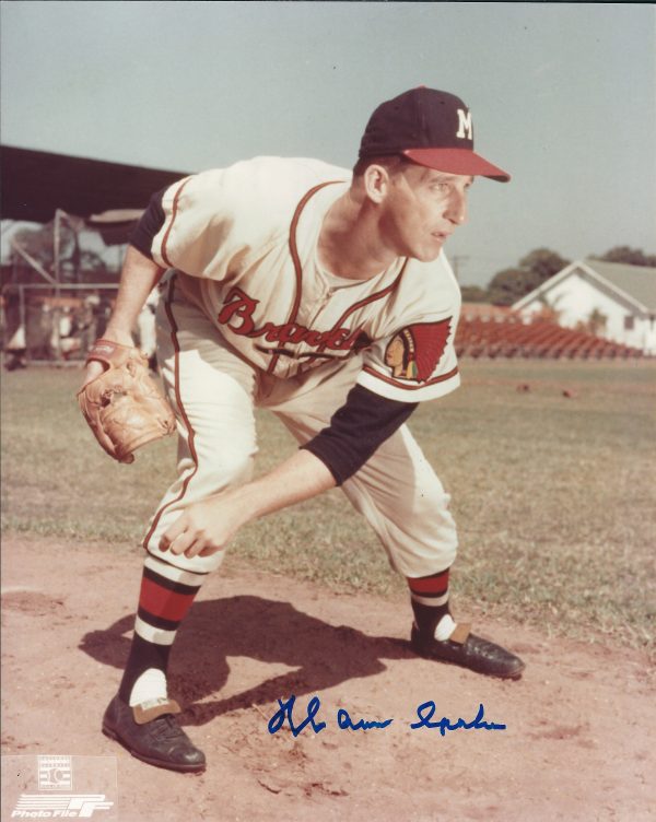 Autographed  WARREN SPAHN 8x10 Milwaukee Braves Photo