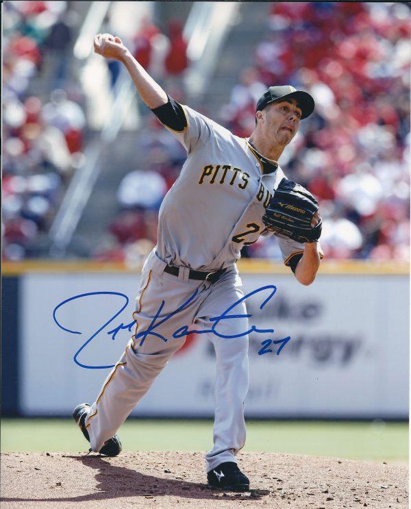 Autographed JEFF KARSTENS 8X10 Photo Pittsburgh Pirates