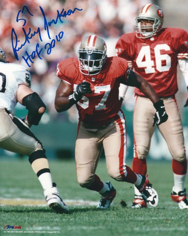 Autographed RICKEY JACKSON 8x10 San Francisco 49'ers Photo