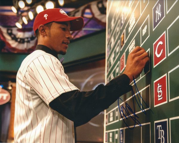 AUTOGRAPHED J.P. CRAWFORD  8X10 Philadelphia Phillies Photo