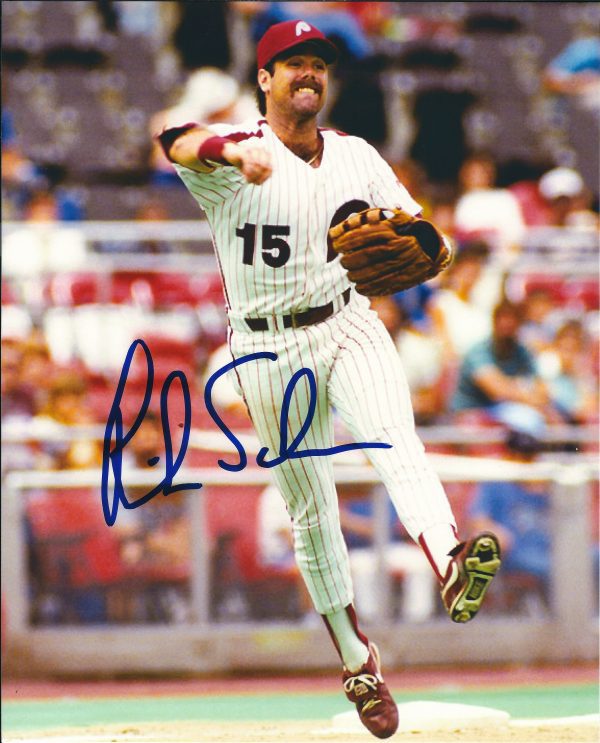 AUTOGRAPHED RICK SCHU 8X10 Philadelphia Phillies Photo
