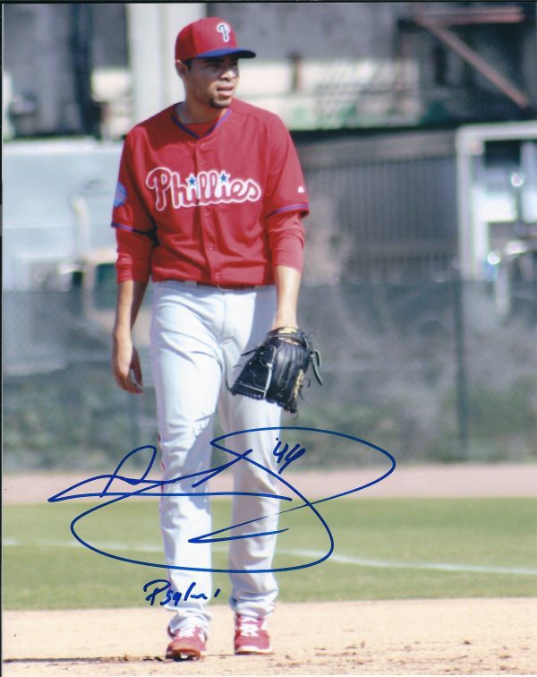 AUTOGRAPHED JEANMAR GOMEZ 8X10 Philadelphia Phillies Photo