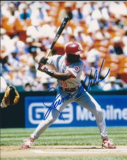AUTOGRAPHED JEROME WALTON 8X10 Cincinnati Reds Photo