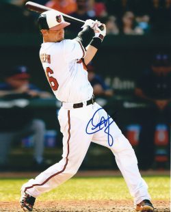 AUTOGRAPHED  CALEB JOSEPH 8X10 Baltimore Orioles Photo