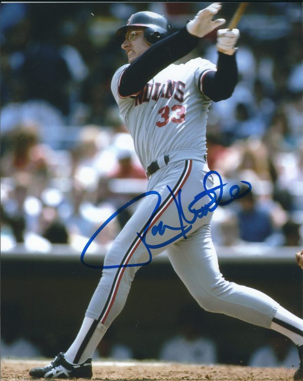 AUTOGRAPHED RON KITTLE 8X10 Cleveland Indians Photo