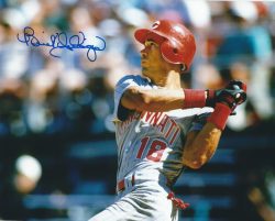 AUTOGRAPHED BENITO SANTIAGO 8X10 Cincinnati Reds Photo