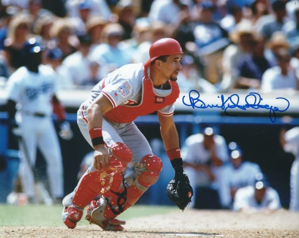 AUTOGRAPHED BENITO SANTIAGO 8X10 Philadelphia Phillies Photo