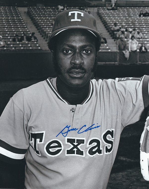 AUTOGRAPHED GENE CLINES 8X10 Texas Rangers Photo