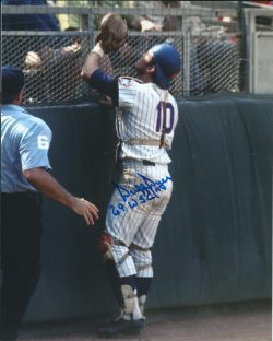 AUTOGRAPHED DUFFY DYER 8X10 New York Mets photo