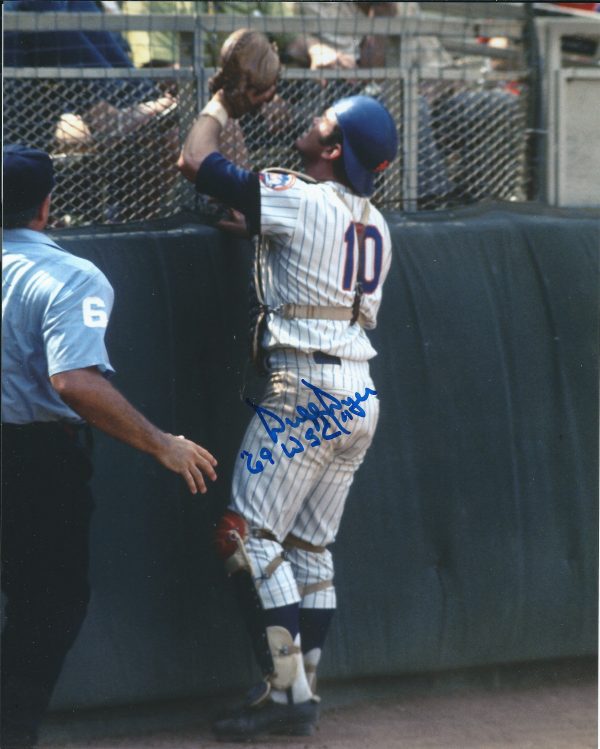AUTOGRAPHED DUFFY DYER 8X10 New York Mets photo