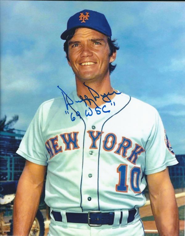 AUTOGRAPHED DUFFY DYER 8X10 New York Mets photo